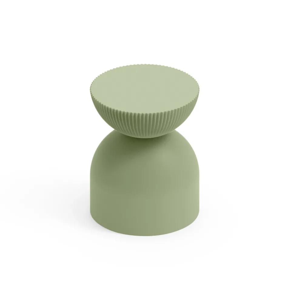 Lounge Stool Made of Polyethylene of Different Colours - Loopy Viadurini