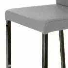 Modern design stool with Alwyn H 86 cm back, made in Italy Viadurini