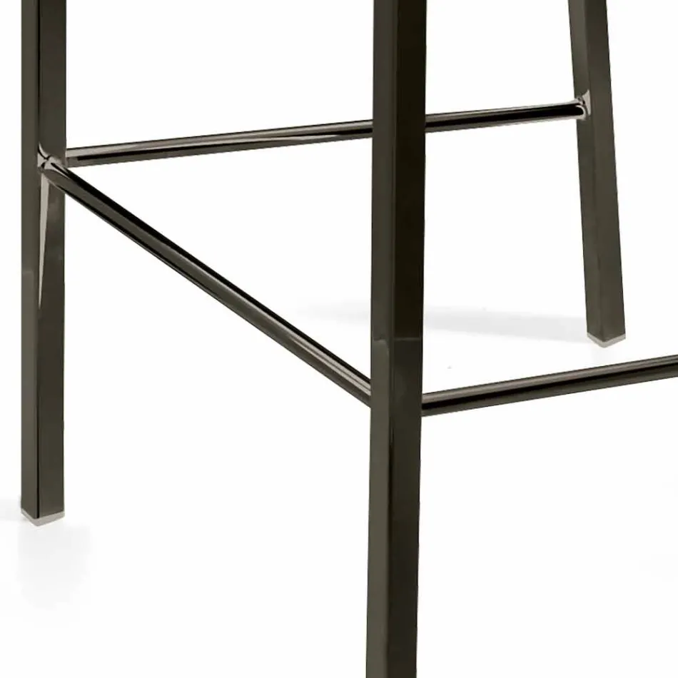Modern design stool with Alwyn H 86 cm back, made in Italy Viadurini