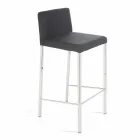 Modern design stool with Alwyn H 86 cm back, made in Italy Viadurini