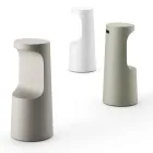 High Design Stool in Matt Polyethylene for Outdoors Made in Italy - Forlina Viadurini