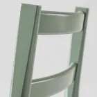 Luxury Stool in Solid Beech with Fabric Seat Made in Italy - Nora Viadurini