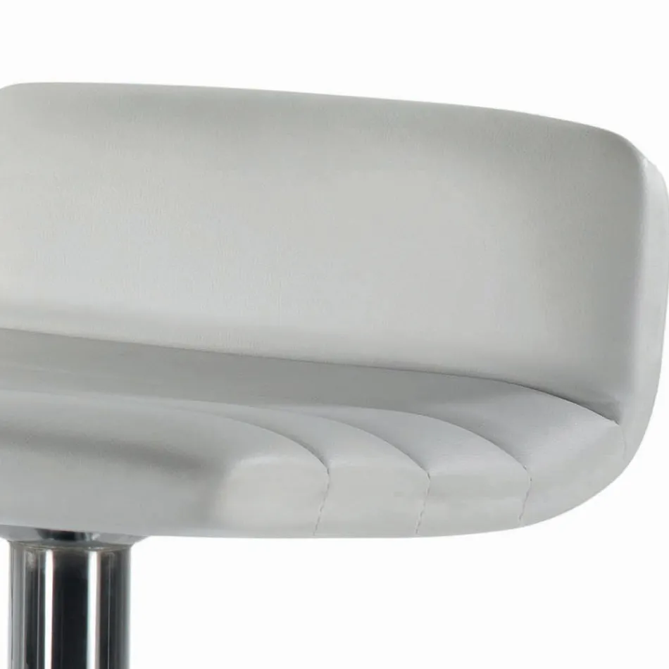 Swivel Stool with Backrest in Different Sizes Made in Italy - Parma Viadurini