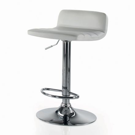Swivel Stool with Backrest in Different Sizes Made in Italy - Parma Viadurini
