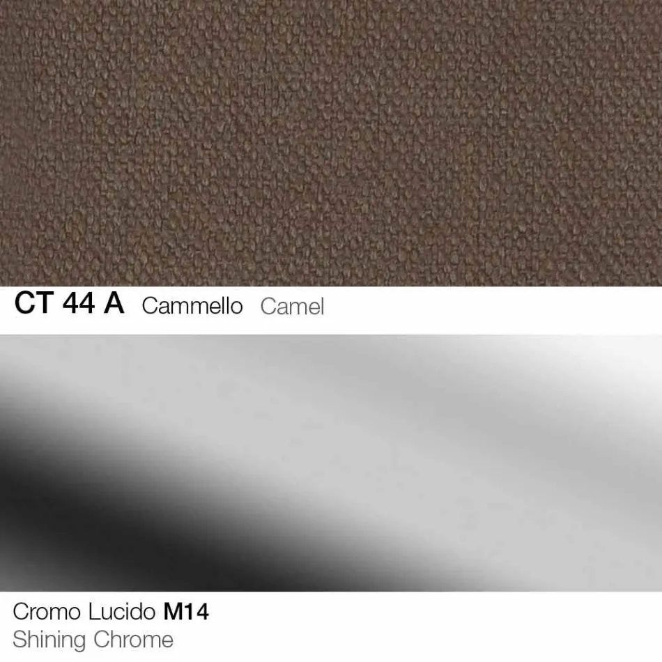 Swivel Stool in Fabric and Steel with Petrol Lift Made in Italy - Marchesi Viadurini