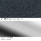 Swivel Stool in Fabric and Steel with Petrol Lift Made in Italy - Marchesi Viadurini