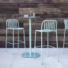 Stackable Outdoor Metal Stool Made in Italy 2 Pieces - Simply Viadurini
