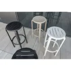 Stool in Polypropylene Reinforced with Fiberglass in Different Colours - Neev Viadurini