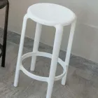 Stool in Polypropylene Reinforced with Fiberglass in Different Colours - Neev Viadurini