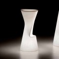 Luminous Outdoor Stool in Polyethylene with LED Made in Italy - Desmond