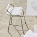 Outdoor Stool with Pillows Included Made in Italy - Noss by Varaschin