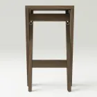 Folding and Stackable Stool in Solid Ash - Write Viadurini