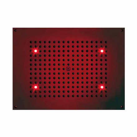 Rectangular overhead shower Bossini shower a jet with chromotherapy Viadurini