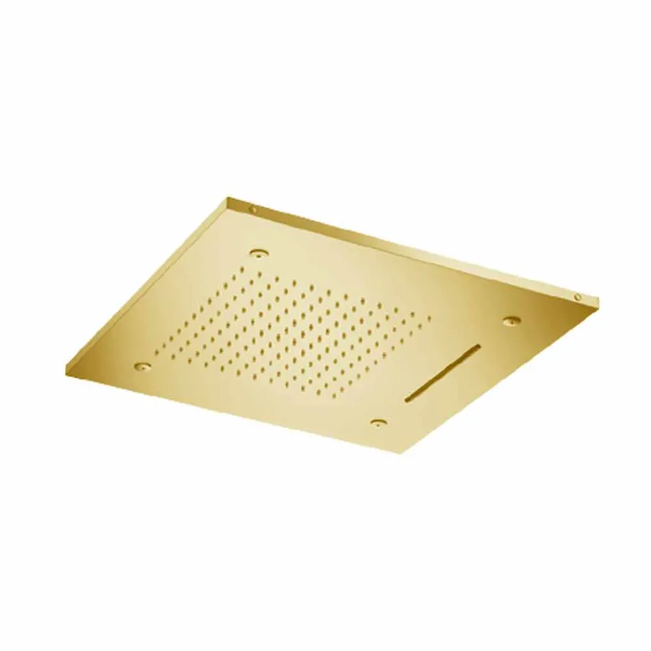 Stainless Steel Ceiling Shower Head with 3 Jets Made in Italy - Frido Viadurini