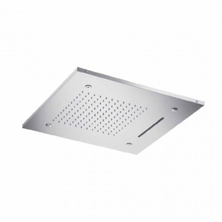 Stainless Steel Ceiling Shower Head with 3 Jets Made in Italy - Frido Viadurini