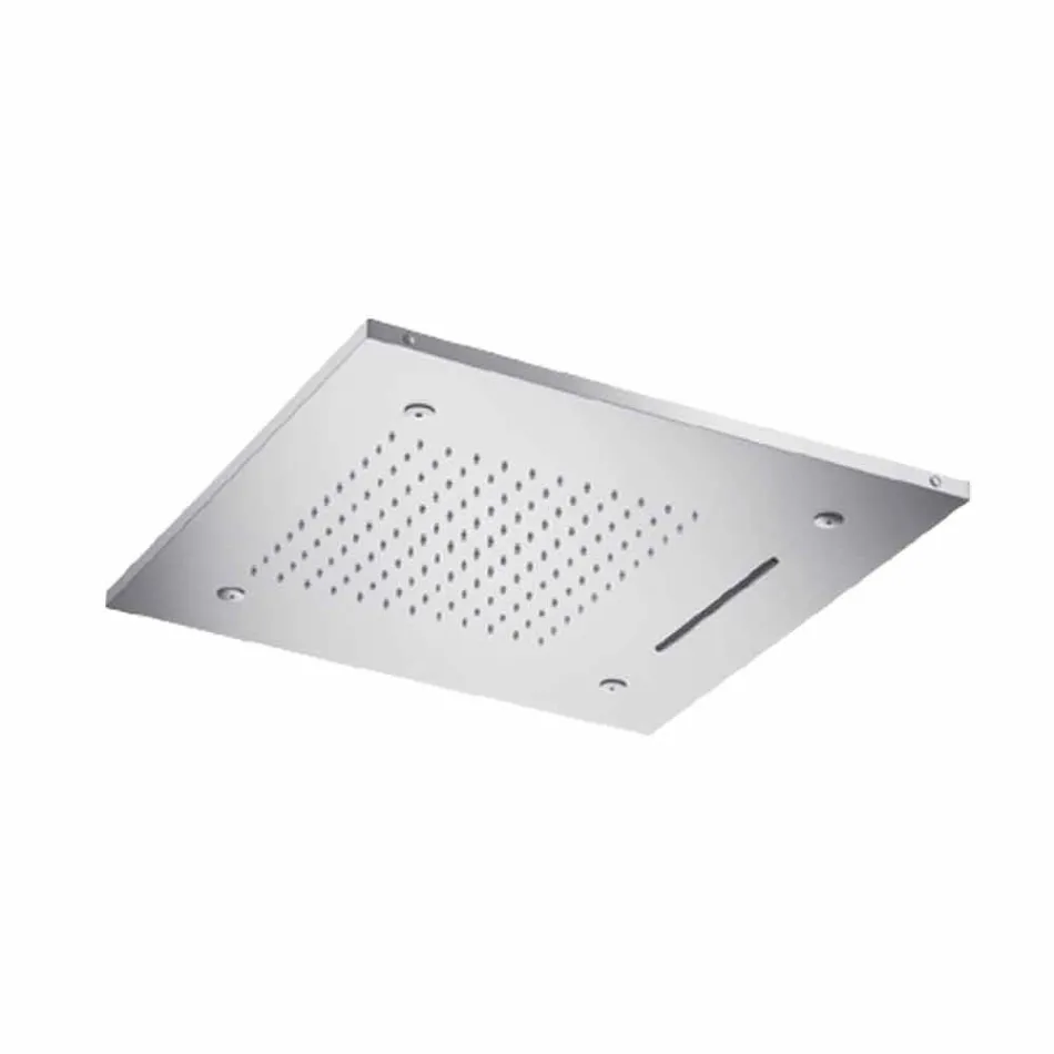 Stainless Steel Ceiling Shower Head with 3 Jets Made in Italy - Frido Viadurini