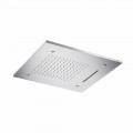 Stainless Steel Ceiling Shower Head with 3 Jets Made in Italy - Frido