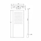 Stainless Steel Shower Head with Rain Jet Made in Italy - Fiordo Viadurini