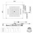 Modern shower showerheads four Bossini Dream functions Viadurini