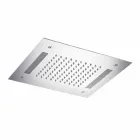 Square Shower Head in Stainless Steel with Chromotherapy Made in Italy - Bilbo Viadurini