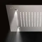Square Stainless Steel Shower Head with Nebulizers Made in Italy - Selmo Viadurini