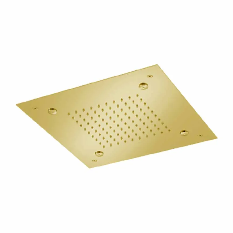 Square Stainless Steel Shower Head with Nebulizers Made in Italy - Selmo Viadurini