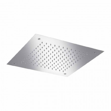Square Single Jet Shower Head in Stainless Steel Made in Italy - Jet Viadurini