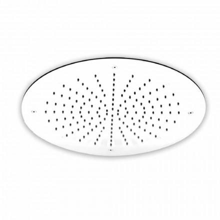 Round Single Jet Shower Head in Stainless Steel Made in Italy - Sulfur Viadurini