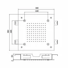 Steel Showerhead with Rain Jet and Nebulizers Made in Italy - Selmo Viadurini