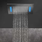 Stainless Steel Single Jet Shower Head with LED Chromotherapy Made in Italy - Sauron Viadurini