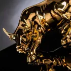 Handmade Ceramic Bull-Shaped Ornament Made in Italy - Bulino Viadurini