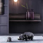 Hippo Shaped Ceramic Ornaments, Made in Italy - Savage Viadurini