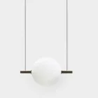 Design Suspension in Glass and Brass with LED Light, 3 Sizes - Alma by Il Fanale Viadurini