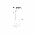 Design Suspension in Aluminium Made in Italy - Cappadocia Aldo Bernardi Viadurini