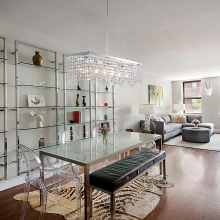 Chrome-Plated Iron Pendant Lamp with Rhinestones Made in Italy for Interior Decorating - Africa Viadurini