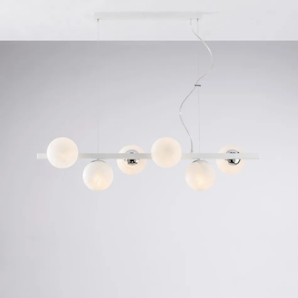 Lacquered Iron Pendant Lamp Made in Italy for Interior Decorating - Berlin Viadurini