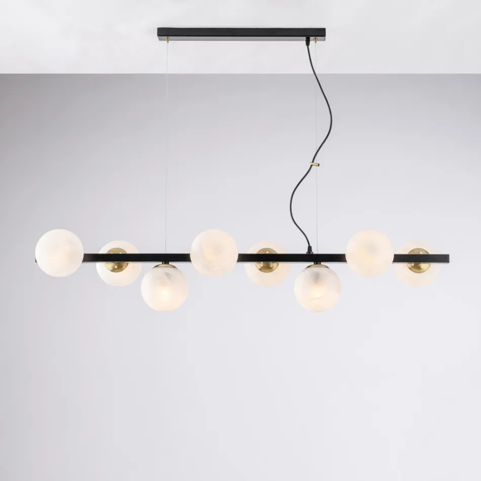 Lacquered Iron Pendant Lamp Made in Italy for Interior Decorating - Berlin Viadurini