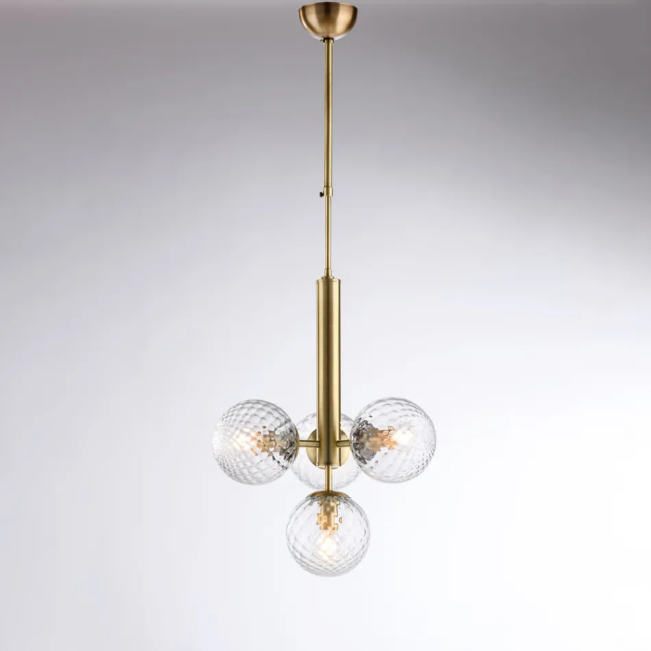 Made in Italy Iron Pendant Lamp for Interior Decorating - Como Viadurini