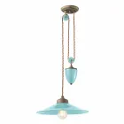 ceramic suspension and downs Britney Ferroluce antique brass Viadurini