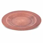 Hand-Tinned Green or Brown Copper Placemat 6 Pieces 28 cm - Rocho Viadurini
