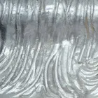 Silver wall mirror, modern gold wood produced in Italy Teodoro Viadurini