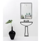 Wall Mirror with Shelf Frame in Colored Plexiglass - Orvieto Viadurini