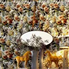 Wall-mounted / floor mirror in solid wood Grilli York made in Italy Viadurini