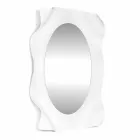 Contemporary white wall mirror Diva, made in Italy Viadurini