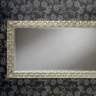 Handmade rectangular wooden wall mirror made in Italy by Nicolò Viadurini
