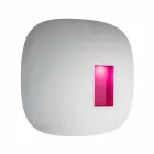 Wall Mirror with Led Light and Pink Compartment Minimal Design Lounge - Matrix Viadurini