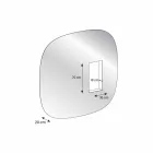 Wall Mirror with Led Light and Pink Compartment Minimal Design Lounge - Matrix Viadurini
