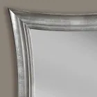 Hand made Sandro rectangular wooden wall mirror made in Italy Viadurini