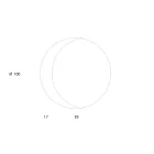 Mirror with Etched Dove Grey Lacquered Glass Bottom Made in Italy - Oregano Viadurini