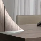 Mirror with LED Backlighting Only on the Circular Side Made in Italy - Make Viadurini